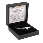 Heart Bracelet - Love You Forever “To my Daughter