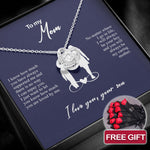 Sterling Silver Necklace - Mother + 10 roses FREE