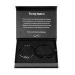 Close-up detail of Beyond Love Endless-Bracelets with Engraving showing premium quality craftsmanship