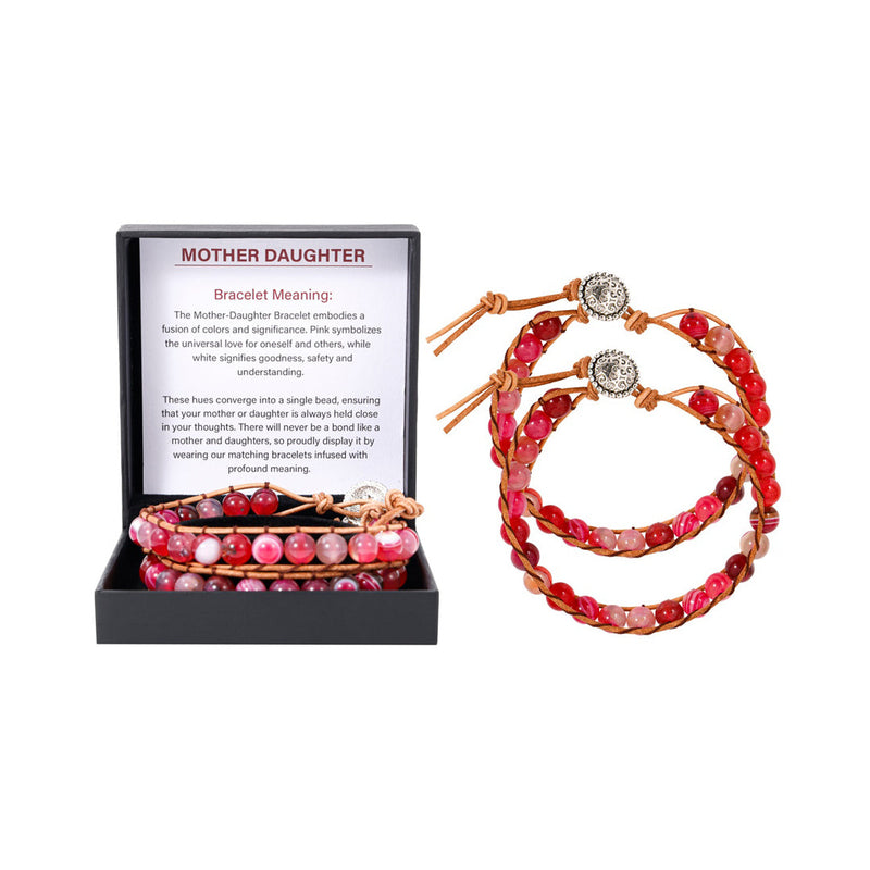 Mother & Daughter Bracelet - Forever connected  front view - Beyond Love