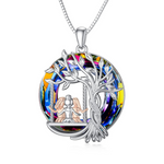 Side angle of personalized necklace Crystal necklace - To my amazing Sister