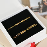 Side angle of personalized bracelet Beyond Love Personalized Bracelet Set