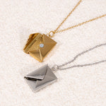 Necklace with Hidden Love Letter – Romantic Gift for Her custom engraving detail and material quality