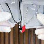 Heart Necklace for Couples  - Forever Connected gift-ready packaging with rose box presentation