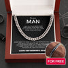 Cuban Chain to my Man + FREE BRACELET