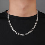 Cuban Chain - Stainless Steel Necklace  front view - Beyond Love