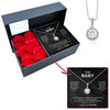 Sterling Silver Necklace - With 6 Roses - To My Baby