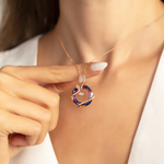 Crystal necklace - To my amazing Wife gift-ready packaging with rose box presentation