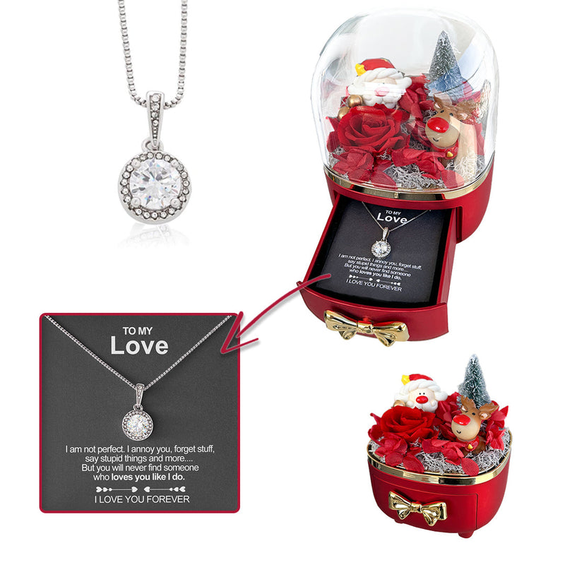 Christmas Gift Set "To My Love" with surprise rose gift box front view - Beyond Love