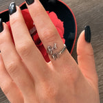 Sterling Silver Ring with Rose Box - Best Mom gift-ready packaging with rose box presentation