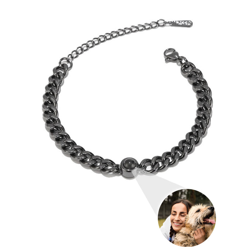 Close-up detail of Personalizable photo  Cuban Chain - For my loved One showing premium quality craftsmanship