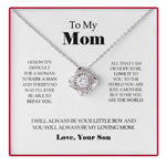 Gift wrapping and surprise packaging for Sterling Silver Necklace with Rose Box - Best Mom