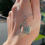 Personalized necklace - For the best mother in the world with custom engraving front view - Beyond Love