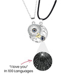 Lifestyle photo of I LOVE YOU in 100 languages Necklaces - Heart Box as meaningful love gift