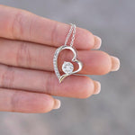 14K White Gold Necklace – Real Rose Gift Box – To My Mother custom engraving detail and material quality