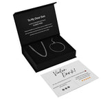 Side angle of personalized bracelet Beyond Love Cuban Chain Set – To my son