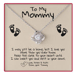 Side angle of personalized necklace Sterling Silver Necklace - With Real Rose - To my Mommy