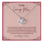Sterling Silver Necklace - With Real Rose - Loving Mom custom engraving detail and material quality