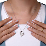 Unboxing experience of 14k White Gold Necklace - With real Rose - To my Love personalized gift