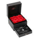 Sterling Silver Necklace with Rose Box - To My Baby gift-ready packaging with rose box presentation