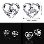 Multiple angles of Christmas Gift Set - Luxury Necklace & Earrings personalized necklace