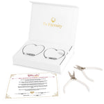 Beyond Love Permanent Partner-Bracelets with Engraving with surprise rose gift box front view - Beyond Love