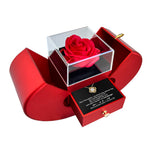 Unboxing experience of Halskjede i sterlingsølv - Med ekte rose - Til min elskling personalized gift