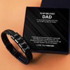 Luxury leather wristband - To my beloved Dad