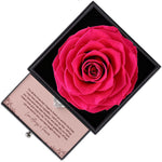 Side angle of personalized necklace Sterling Silver Necklace with Rose Box - Loving Mother