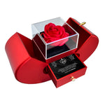 Te amo Mama Necklace - With Real Rose gift-ready packaging with rose box presentation