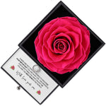 Sterling Silver Necklace with Rose Box - To My Mom gift-ready packaging with rose box presentation