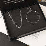 Beyond Love Cuban Chain Set – To my son custom engraving detail and material quality