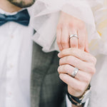 Lifestyle photo of Titanium ring - brushed as meaningful love gift