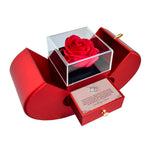 Unboxing experience of Sterling Silver Necklace - With Real Rose - Loving Mom personalized gift