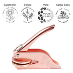 Lifestyle photo of Custom Book Embosser as meaningful love gift