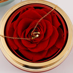 Gift wrapping and surprise packaging for Engraved Necklace - With Real Rose - To My Love