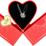 I LOVE YOU in 100 languages Necklaces - Heart Box custom engraving detail and material quality