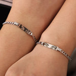 Personalized Eye Photo Bracelet custom engraving detail and material quality