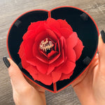 Side angle of personalized ring Sterling Silver Ring with Rose Box - Best Mom