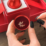 Sterling Silver Ring with Ring Box - Best Mom custom engraving detail and material quality
