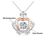 Lifestyle photo of Crown necklace - To my wonderful Daughter as meaningful love gift