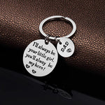 Stainless Steel Keychain - To my Dad gift-ready packaging with rose box presentation