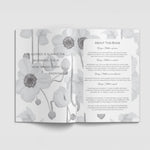 Side angle of personalized journal Grandma's Story Journal