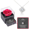 Sterling Silver Necklace with real Rose Gift Box - To my Love