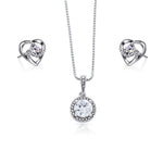 Lifestyle photo of Sterling Silver Necklace & Earrings - Rose Gift Box as meaningful love gift