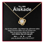 Sterling Silverhalsband - med äkta ros - Till min älskade gift-ready packaging with rose box presentation