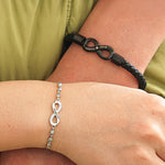 Close-up detail of Beyond Love Endless-Bracelets with Engraving showing premium quality craftsmanship