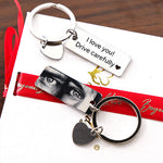 Personalized Eye Photo Keychain custom engraving detail and material quality