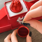 Sterling Silver Ring with Ring Box - Best Mom gift-ready packaging with rose box presentation
