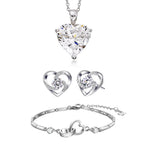 Close-up detail of Crystal Set - Necklace, Earrings & Bracelet showing premium quality craftsmanship